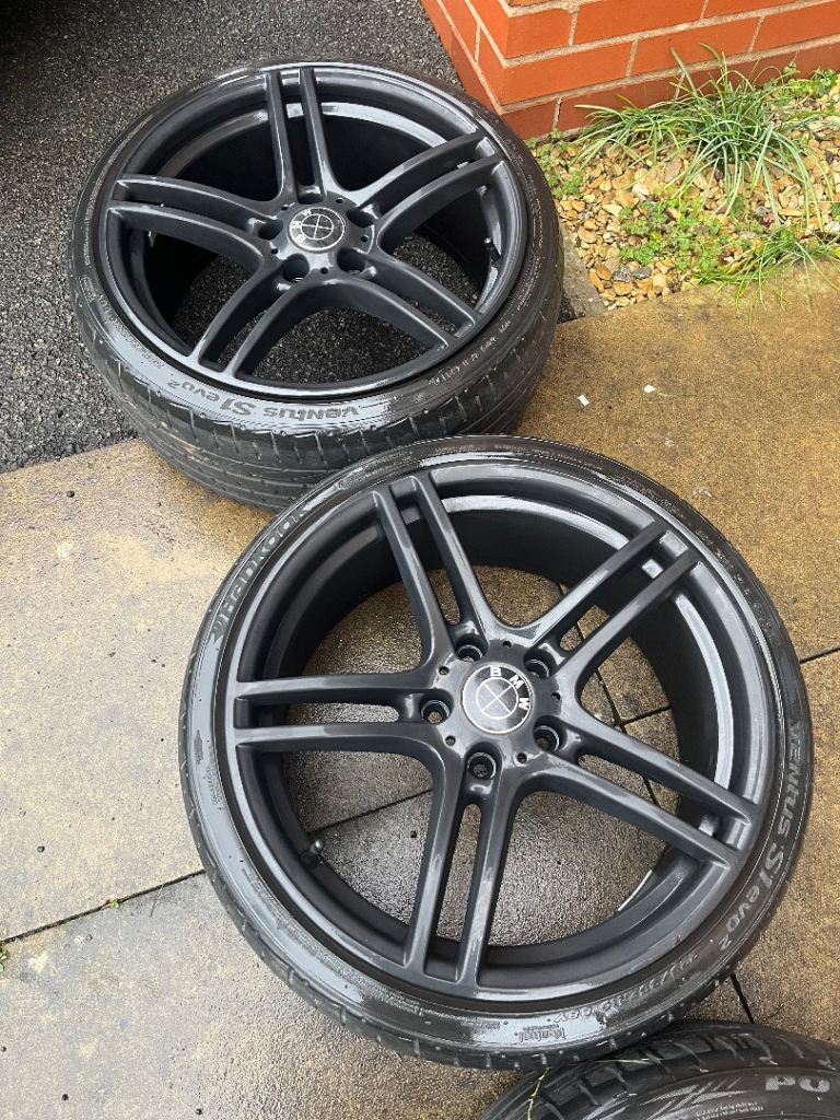 19” Staggered BMW 313M Style Wheels w/ 5mm Tyres: 5x120
