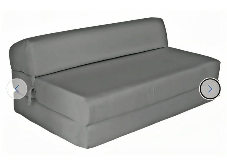 Double Chair Bed - Grey