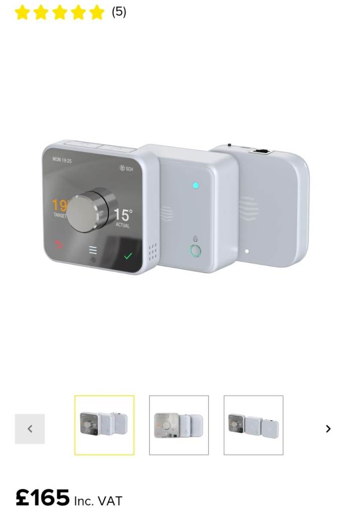 Hive V4 Nano 3 Opentherm 852108 Smart Combi boilers Thermostat