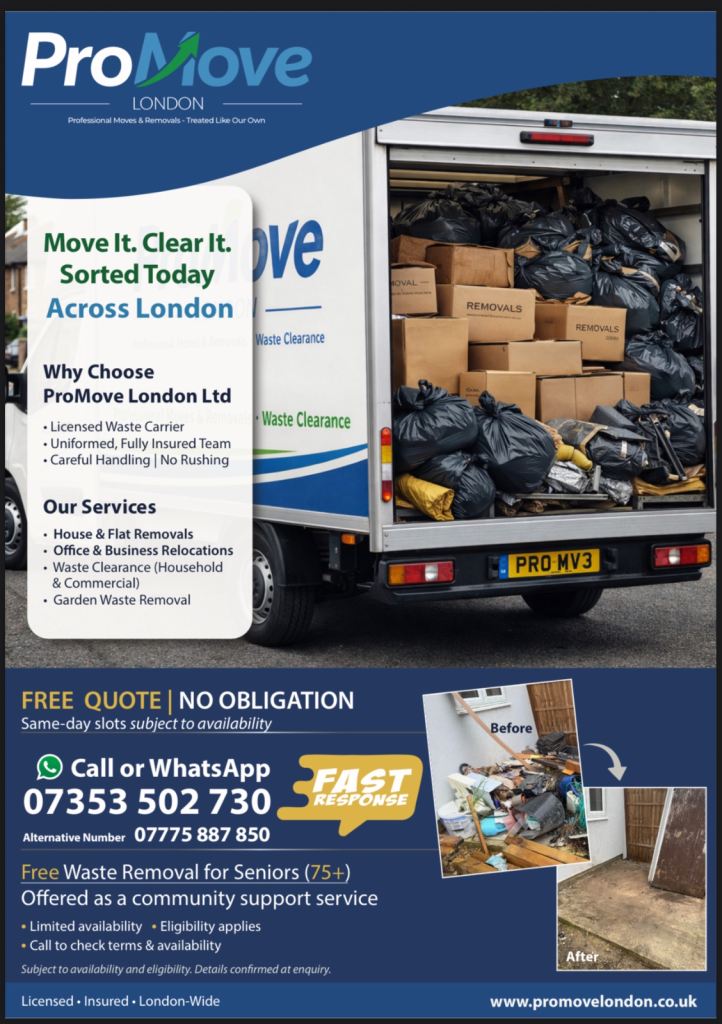 House and Rubbish Removal Service Man With Van