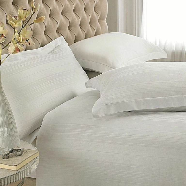 COTTON VARIABLE COTTON SATEEN STRIPE DUVET COVER SET (LUXURY 100%)