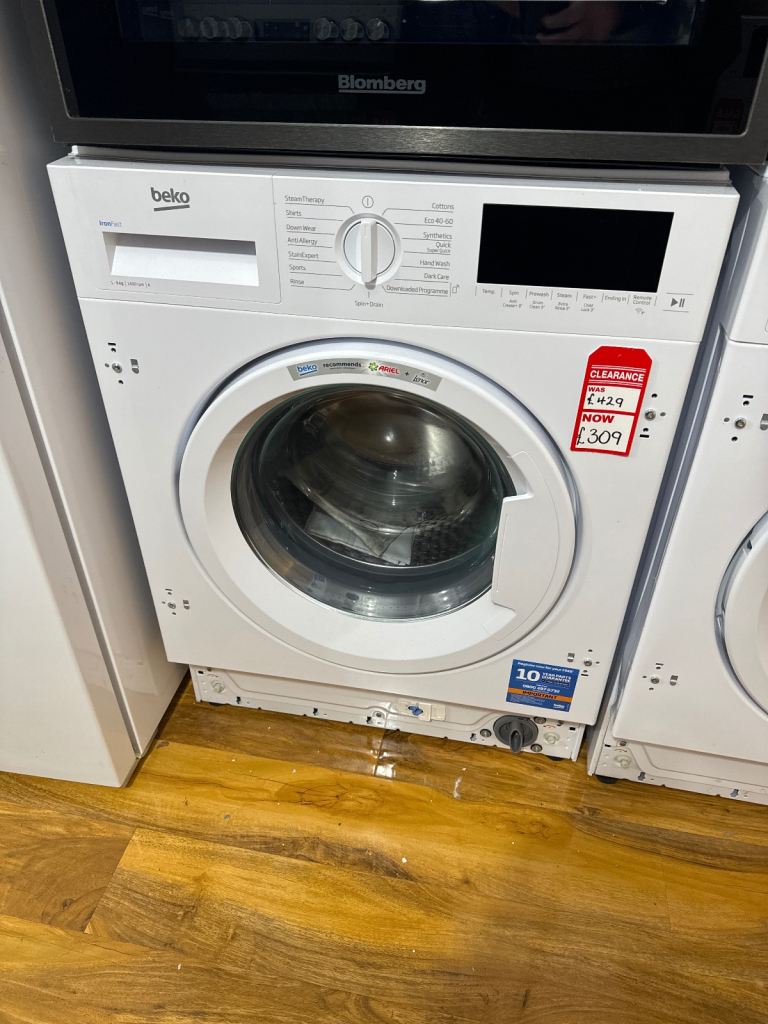 🤩BIG SALE🤩NEW🤩 RRP £429!! Beko 9kg Integrated Washing Machine / 1400 Spin - Quick Wash 