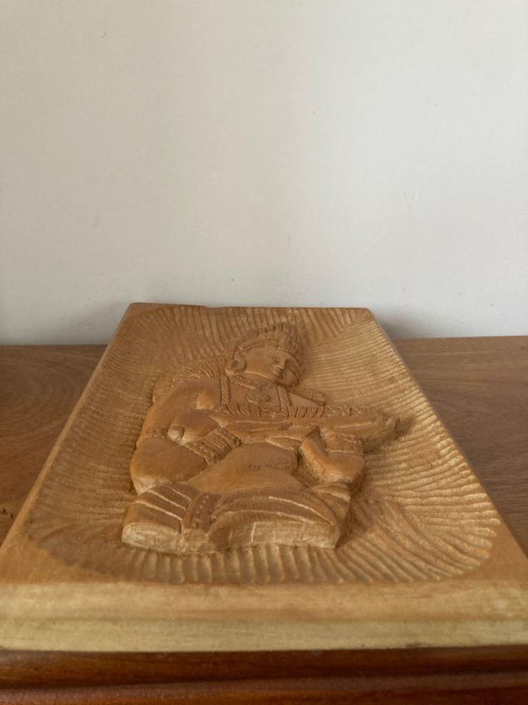 Vintage Wooden Hand Carved 3d Sculpture 