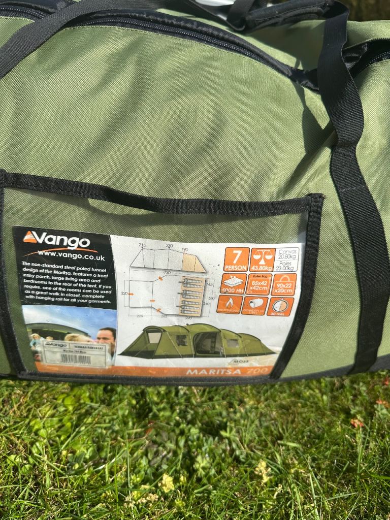 Vango maritsa 700 tent, groundsheet, carpet 