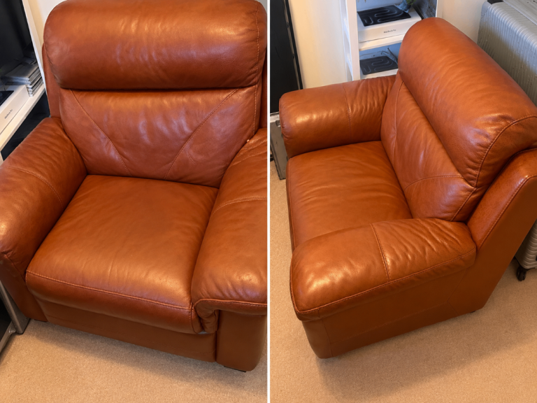 Free Comfortable Brown Leather Armchair – Good Condition
