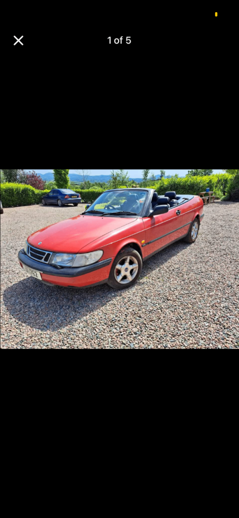 Saab, 900, Convertible, 1997, Manual, 1985 (cc), 2 doors