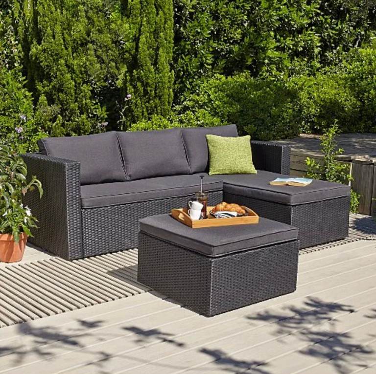 image for Garden Sofa and Footstool. (NEW/BOXED) 