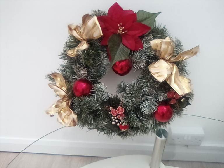 John Lewis new quality Christmas wreath.