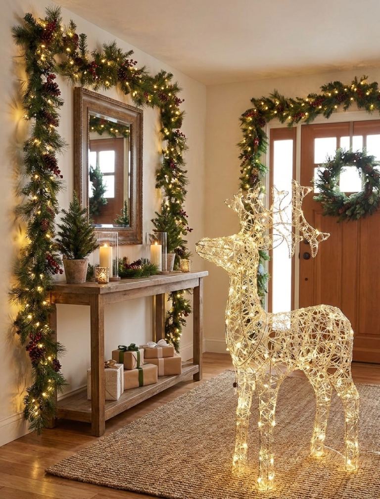 Large LED Light-Up Christmas Reindeer - As Good As New