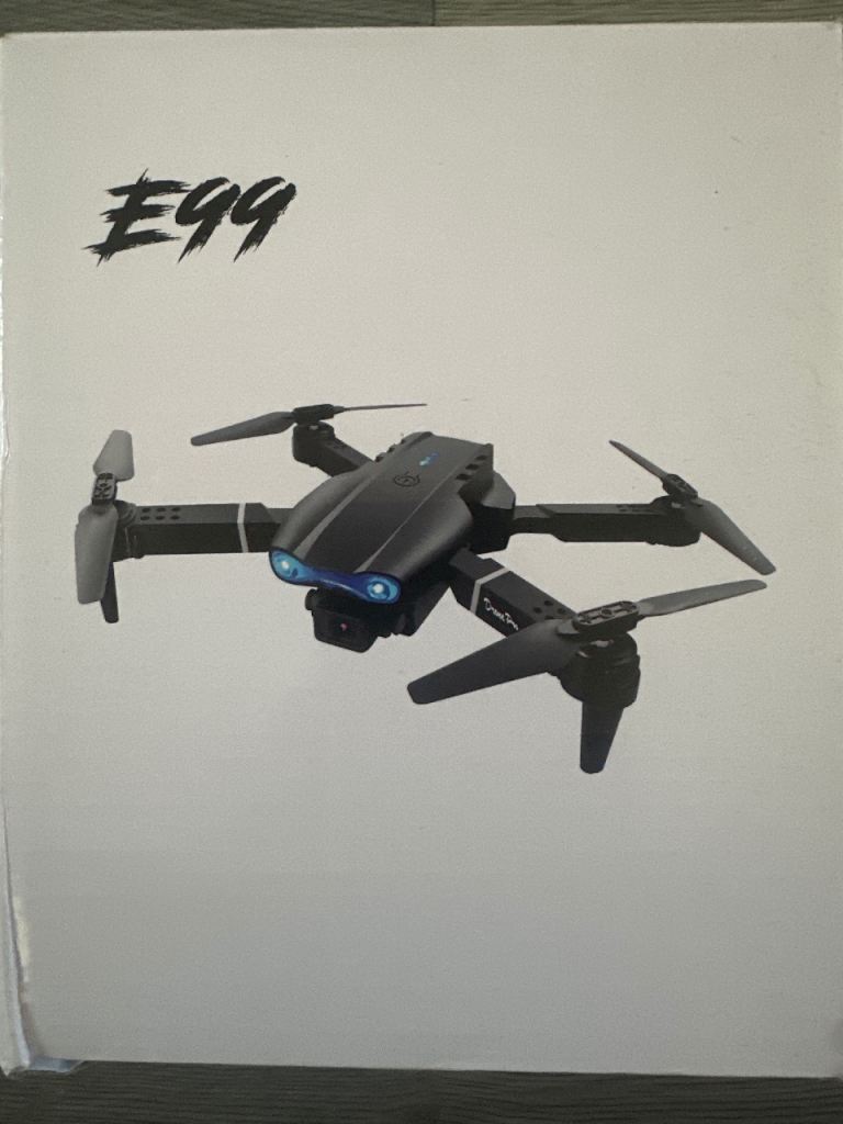 New E99 Foldable Drone – Black, Perfect for Fun