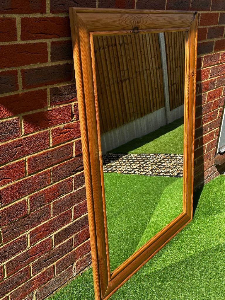 Large Mirror - Wooden Frame