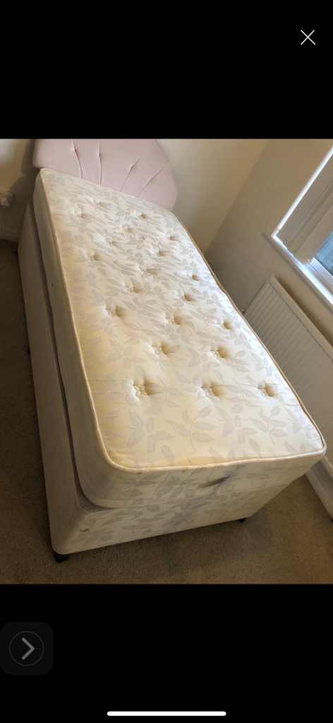 Single bed with headboard for sale