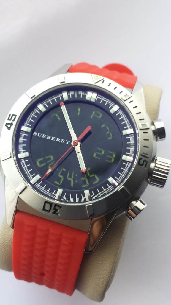 MENS BURBERRY BU7404 Analog-Digital Multi-Function Watch Boxed