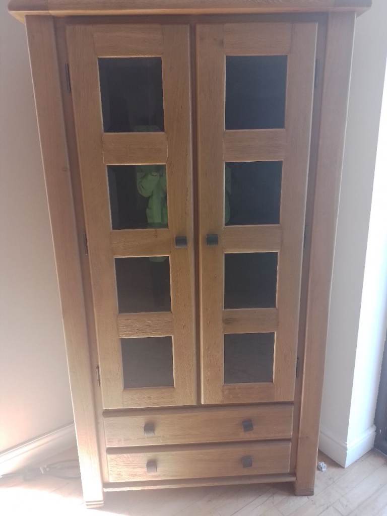 Oak book cabinet 