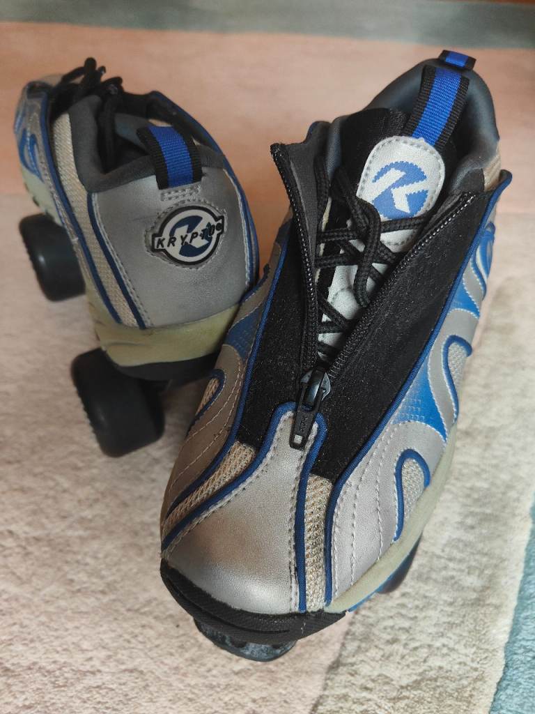 Kryptonic Quads Blue/Grey Outrage Shoe - Roller Skates UK4