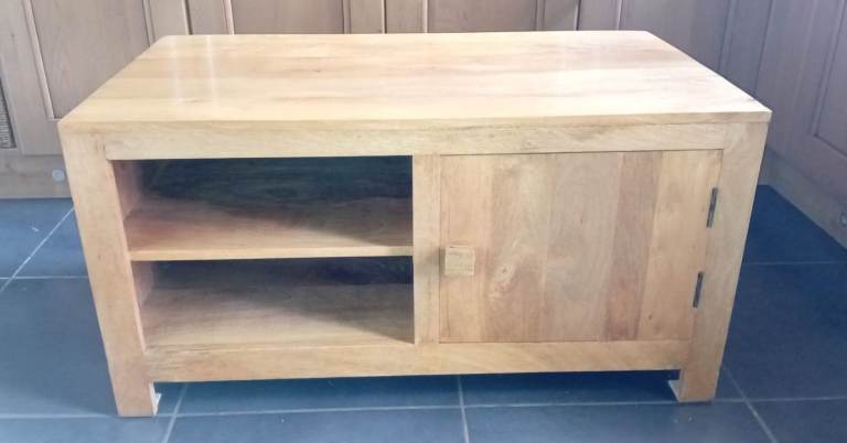 image for Mango Wood TV Unit, Tall Drawers & Sideboard