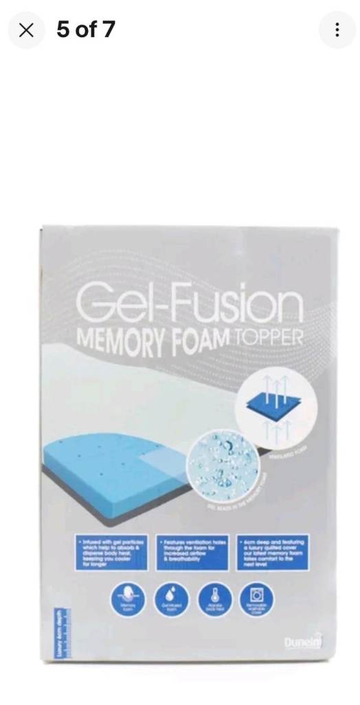 Dunelm Gel Fusion Mattress Topper Single