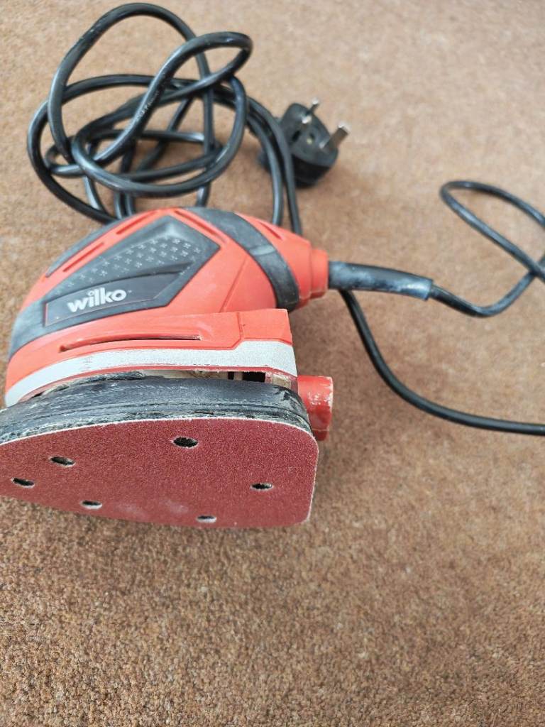 Wilko Electric Sander – Red, Fair Condition