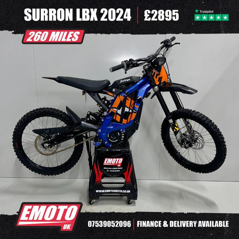 SURRON LBX 2024 Electric Bike LIGHT BEE 60v 40Ah @EmotoUK - Finance Available