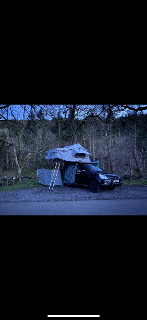 Roof tent and awning bundle 