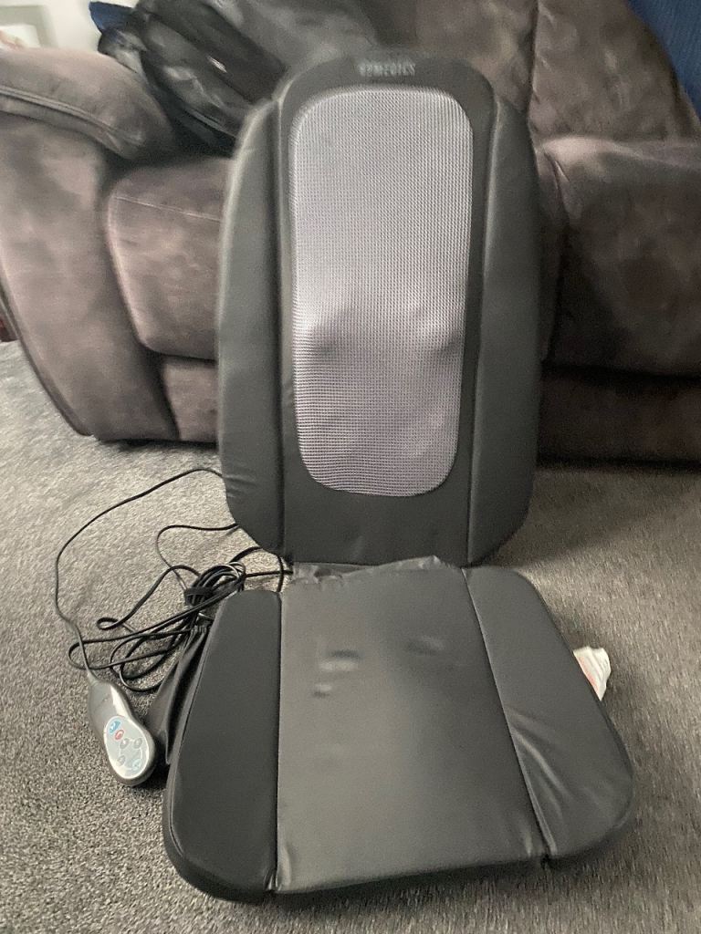 HoMedics Folding Shiatsu Back Massage Cushion Black