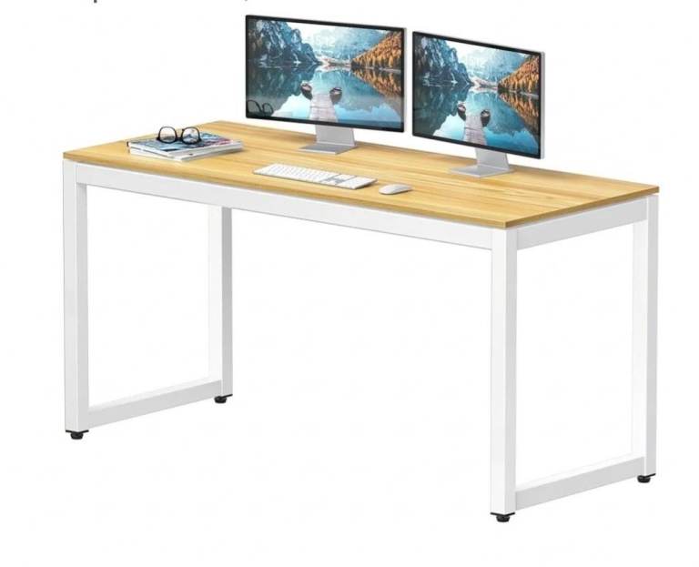 Light Oak & White Desk