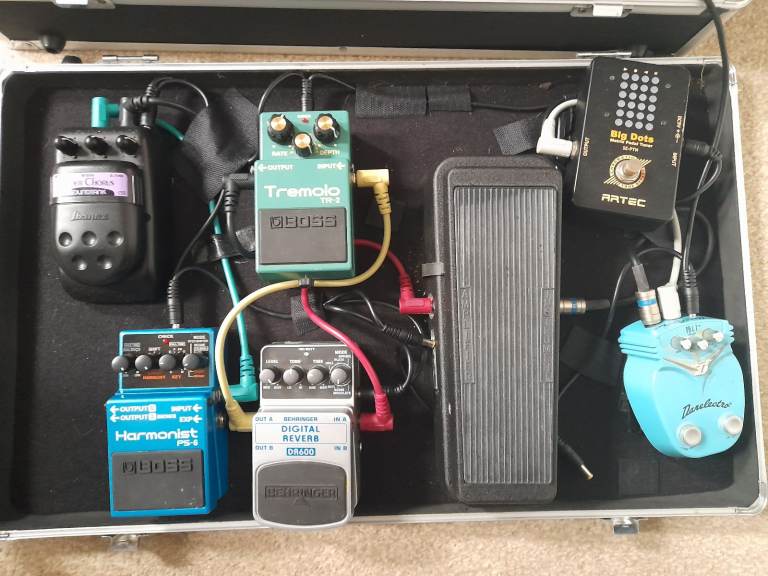 Guitar Pedals for sale (gigging pedal rack)