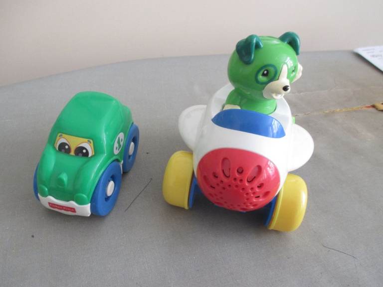 Fisher-Price Baby Toy Car and Leap Frog Aeroplane with Dog inside