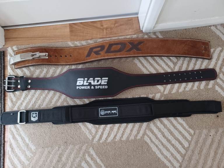 WEIGHTS PLATES BARBELLS WEIGHT TRAINING BELT - Brand New