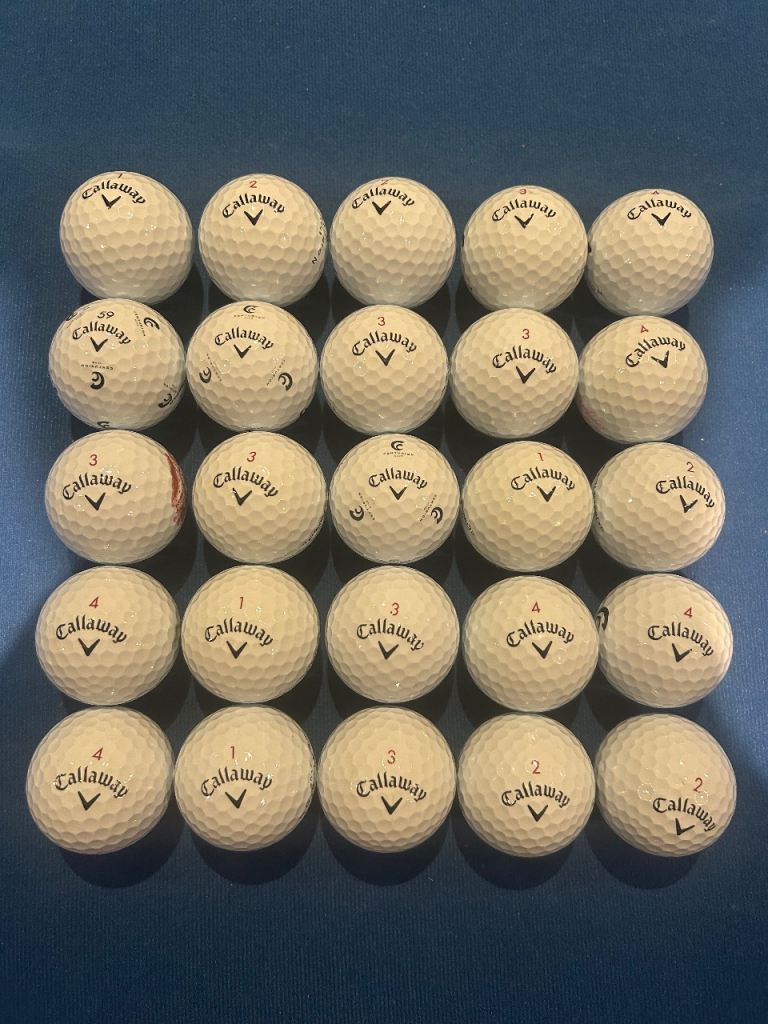 25 x selection of Callaway Chrome Tours - MINT