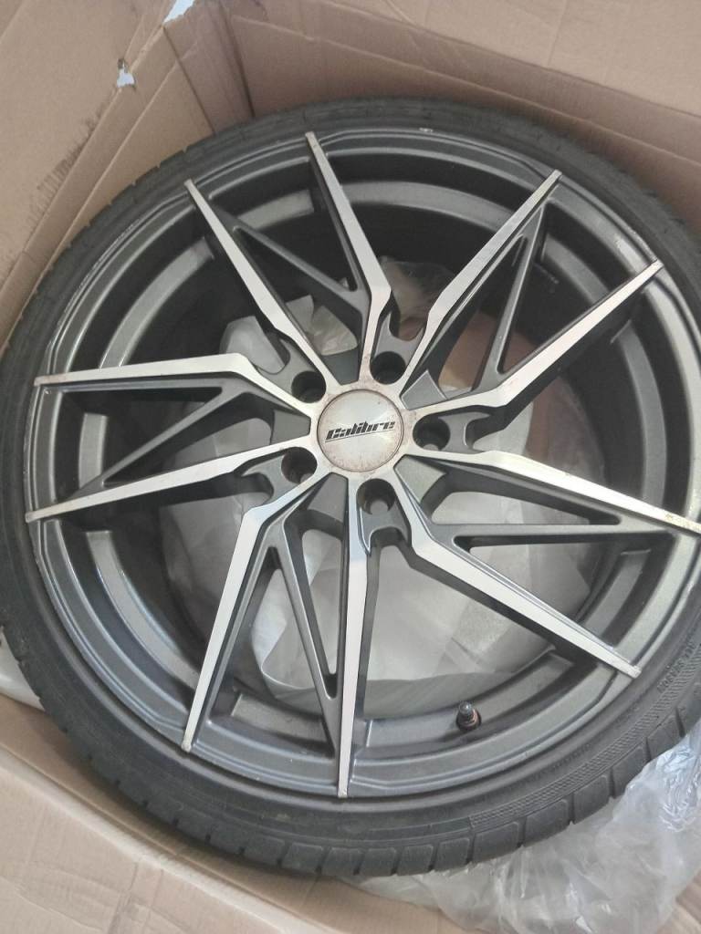 19" Calibre Alloy Wheels & Tyres (5x112) – Fits Mercedes A-Class W176 / VW / Audi