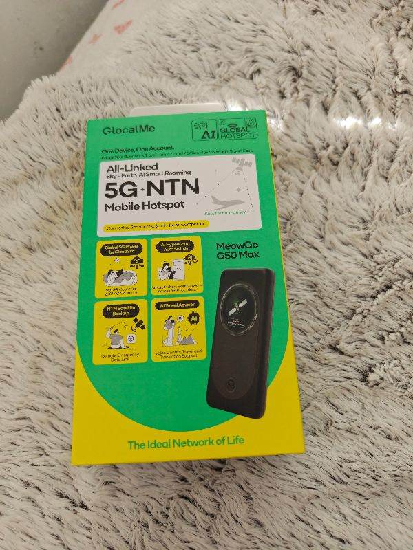 GlocalMe MeowGo G50 Max AI Powered 5g mobile hotspot 