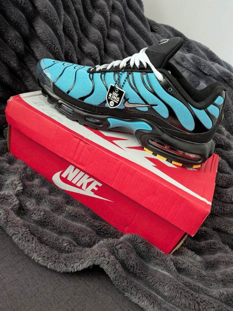 Brilliant blue and black Nike tns 