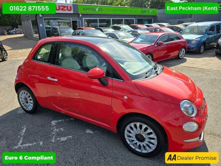 2017 Fiat 500 1.2 Lounge Hatchback in pink, 50,000 miles, 1 owner, ULEZ compliant Euro 6  Hatchba...