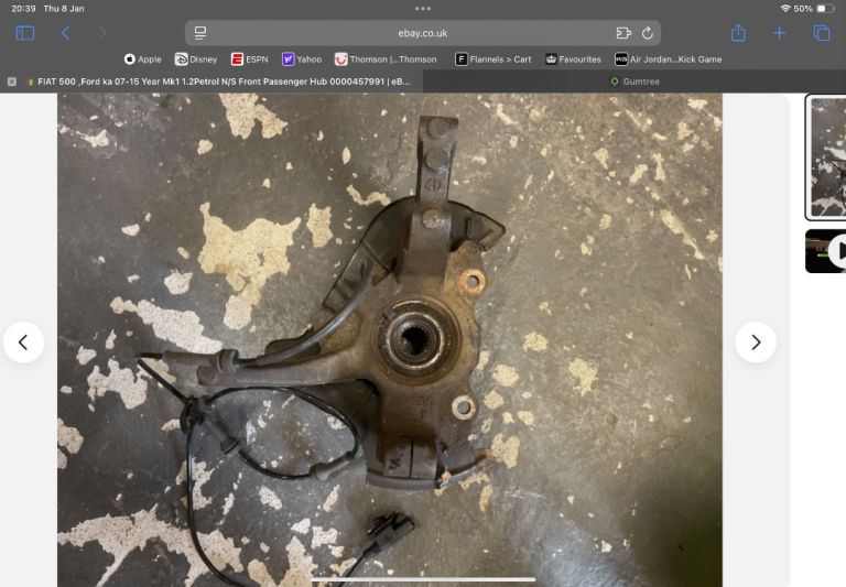 Fiat 500/ford ka passenger hub