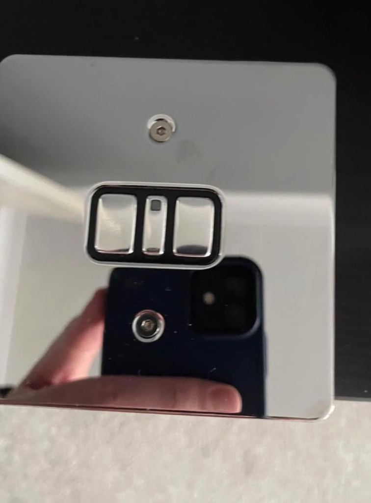 Chrome Effect Light Switch with Dimmer – Good Condition