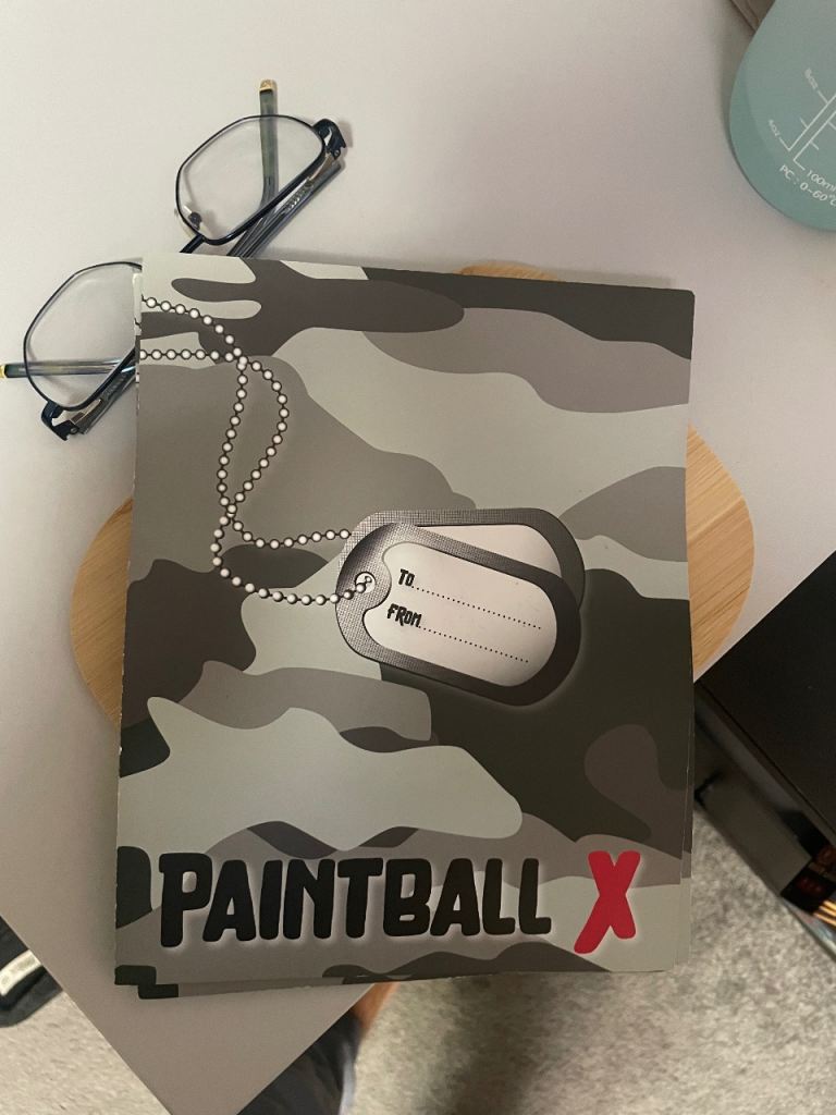 Paintball tickets for sale - worth 70£