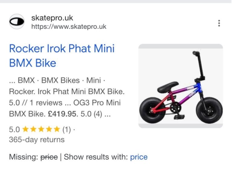Rocker Irok+ Phat Mini BMX Bike