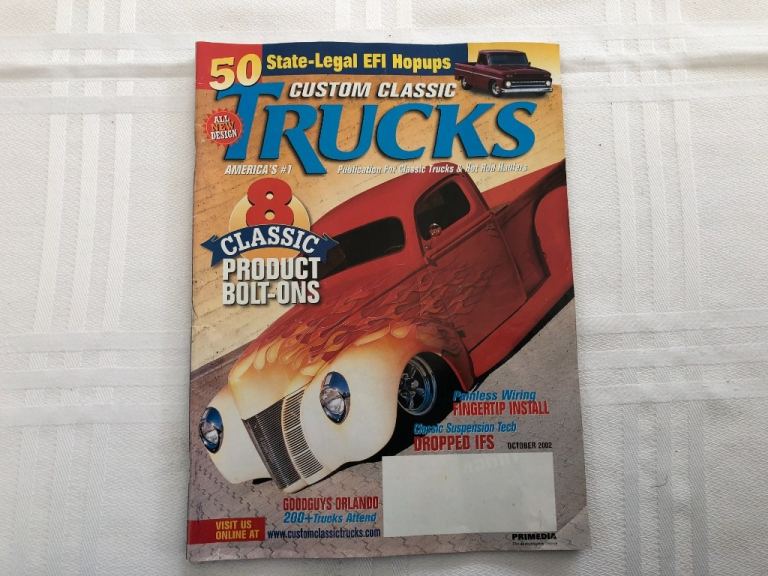 Custom Classic Truck October 2002 Magazine.    