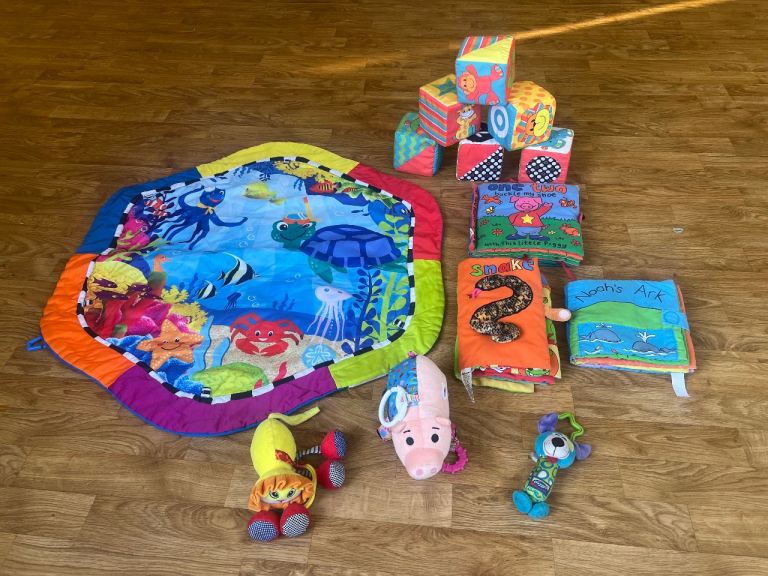 Soft toy baby activity bundle Mothercare Disney