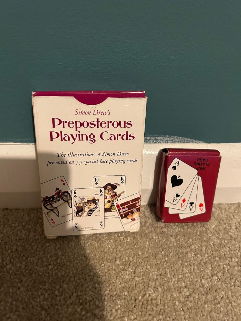 Simon Drew's Preposterous Playing Cards Good Condition