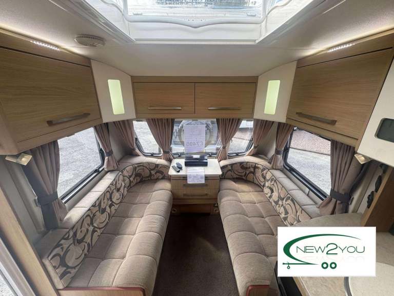 2012 Elddis Avante 574 4 Berth Fixed Singles Caravan - STOCK E131