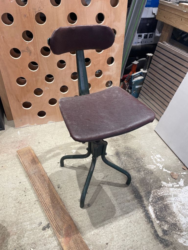 Vintage industrial Leabank chair 