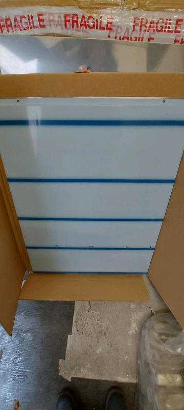 New 10mm stainless Steel splash back with backing board 