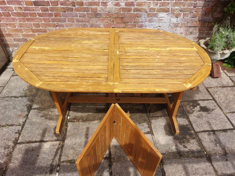 BillyOh Windsor 2.0m-2.8m Extending Oval Acacia Garden Table + 6x Reclining Chair Set rrp £625+