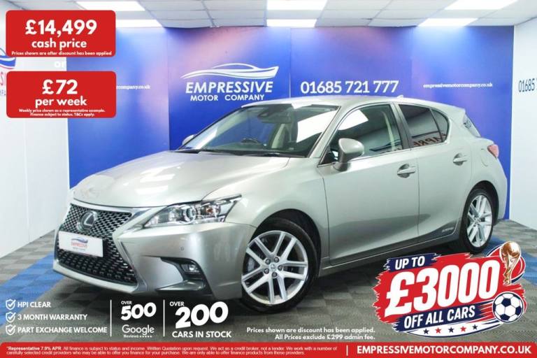 2021 21 LEXUS CT 1.8 200H HATCHBACK 5DR PETROL HYBRID E-CVT EURO 6 (S/S) (136 PS