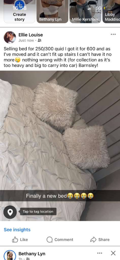 Full metal base storage bed 