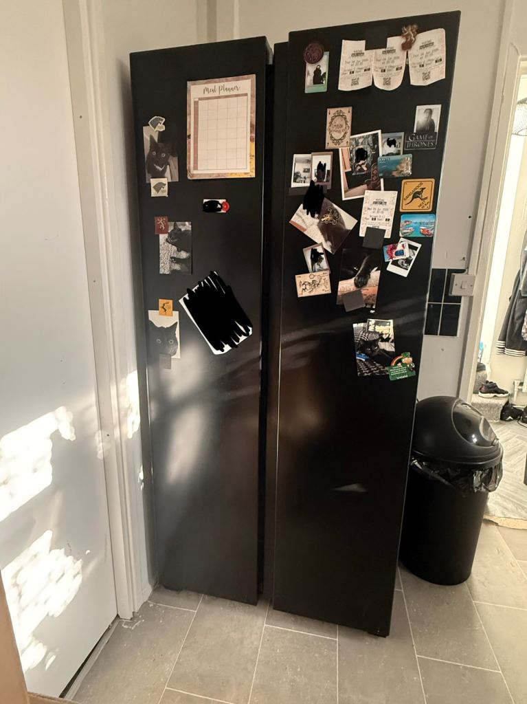 Black Fridge Freezer Fridgemaster 