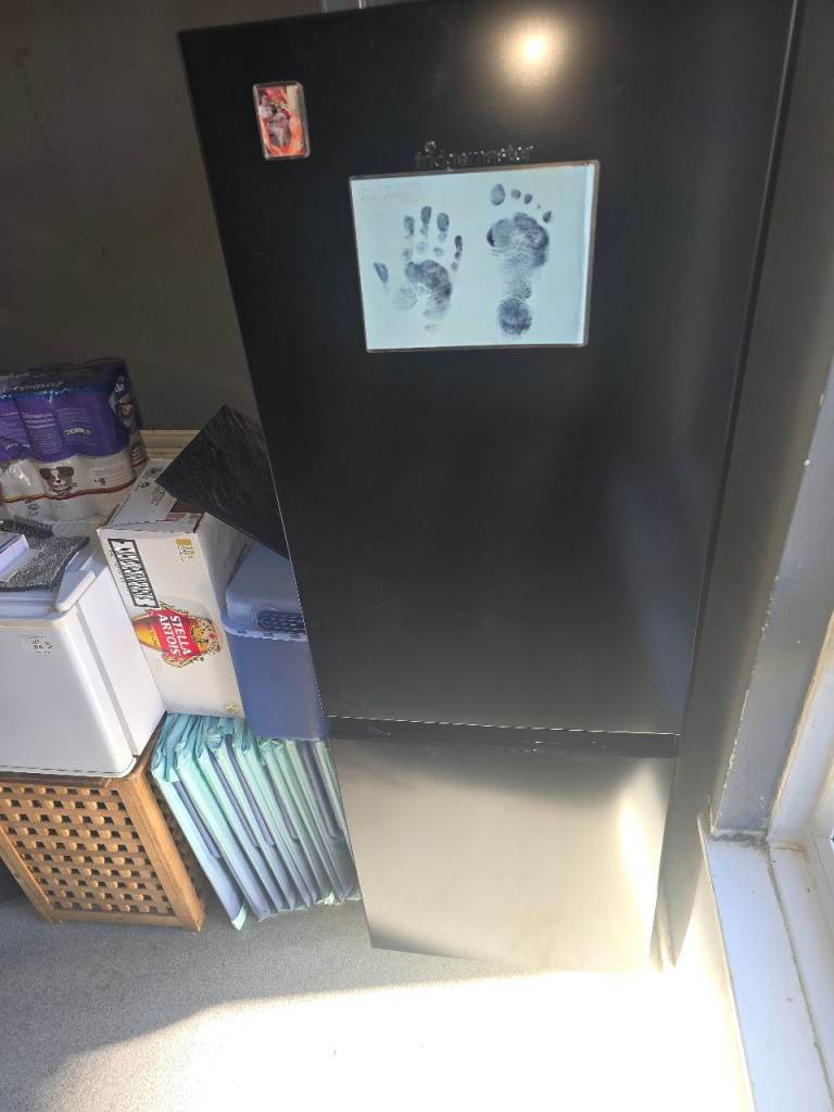 Black fridge freezer 