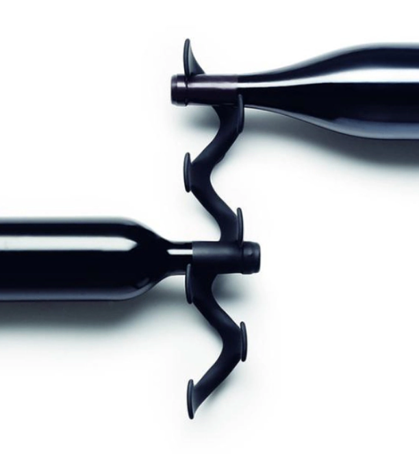 Classic “Menu” Scandinavian Wine Rack by Jakob Wagner. New